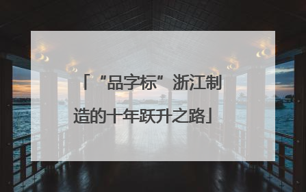 “品字标”浙江制造的十年跃升之路