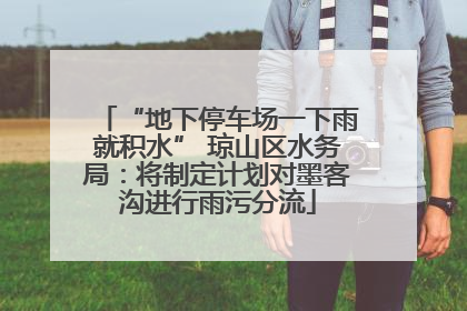 “地下停车场一下雨就积水” 琼山区水务局：将制定计划对墨客沟进行雨污分流