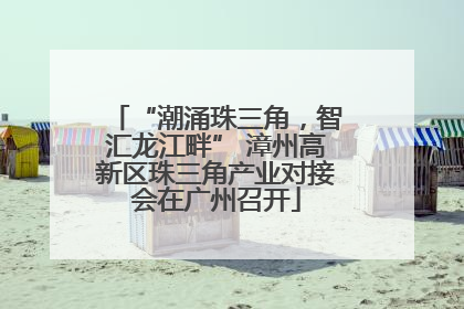 “潮涌珠三角，智汇龙江畔” 漳州高新区珠三角产业对接会在广州召开