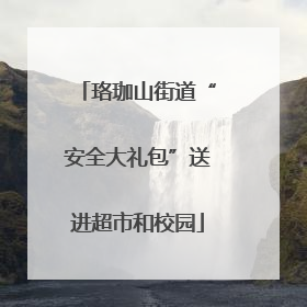珞珈山街道“安全大礼包”送进超市和校园