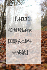 用111张图片展示国际友城往来成就