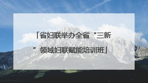 省妇联举办全省“三新”领域妇联赋能培训班