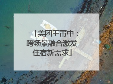 美团王莆中：跨场景融合激发住宿新需求