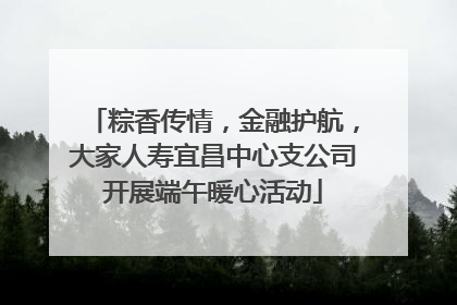 粽香传情，金融护航，大家人寿宜昌中心支公司开展端午暖心活动