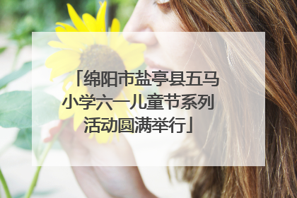 绵阳市盐亭县五马小学六一儿童节系列活动圆满举行