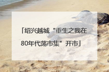 绍兴越城“重生之我在80年代荡市集”开市