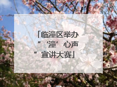 临潼区举办“‘潼’心声”宣讲大赛