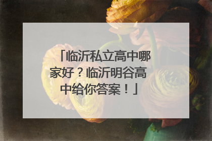 临沂私立高中哪家好？临沂明谷高中给你答案！