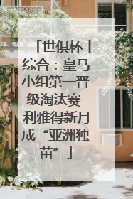 世俱杯丨综合：皇马小组第一晋级淘汰赛 利雅得新月成“亚洲独苗”