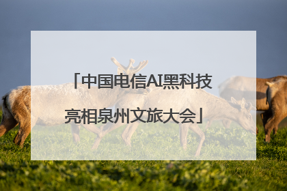 中国电信AI黑科技亮相泉州文旅大会