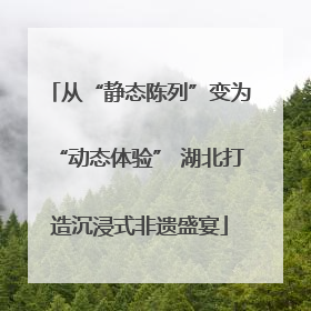 从“静态陈列”变为“动态体验” 湖北打造沉浸式非遗盛宴