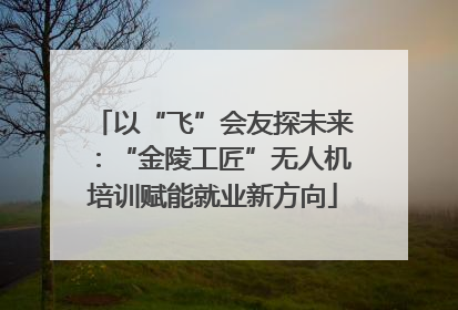 以“飞”会友探未来：“金陵工匠”无人机培训赋能就业新方向