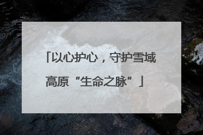 以心护心，守护雪域高原“生命之脉”