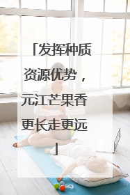 发挥种质资源优势，元江芒果香更长走更远