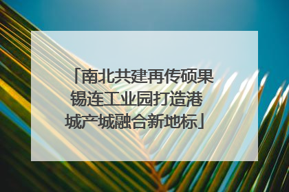南北共建再传硕果 锡连工业园打造港城产城融合新地标