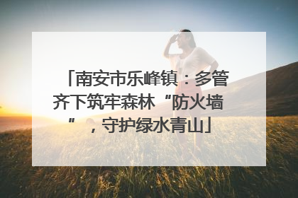 南安市乐峰镇：多管齐下筑牢森林“防火墙”，守护绿水青山