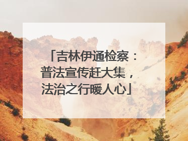 吉林伊通检察：普法宣传赶大集，法治之行暖人心