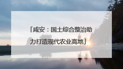 咸安：国土综合整治助力打造现代农业高地