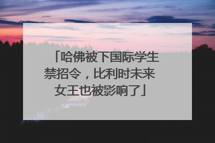 哈佛被下国际学生禁招令，比利时未来女王也被影响了