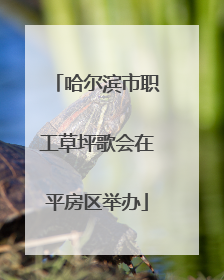 哈尔滨市职工草坪歌会在平房区举办