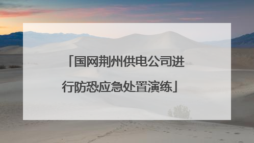 国网荆州供电公司进行防恐应急处置演练