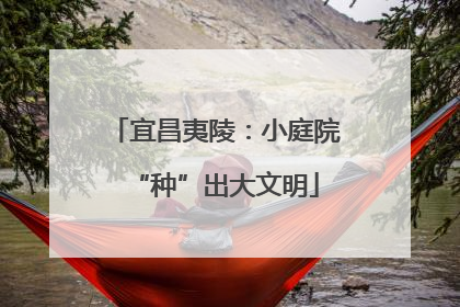 宜昌夷陵：小庭院“种”出大文明