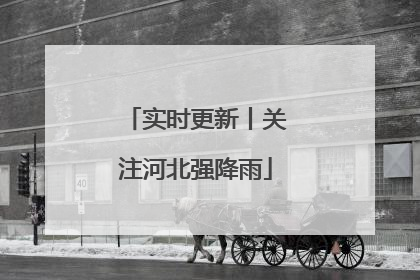 实时更新丨关注河北强降雨