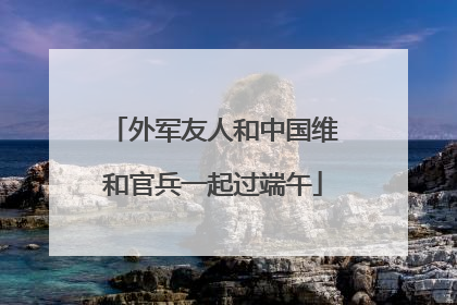 外军友人和中国维和官兵一起过端午