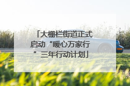 大栅栏街道正式启动“暖心万家行”三年行动计划