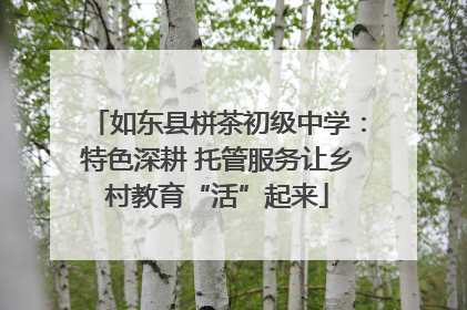 如东县栟茶初级中学：特色深耕 托管服务让乡村教育“活”起来