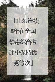 山东连续8年在全国禁毒综合考评中保持优秀等次