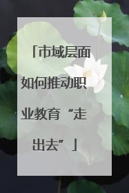 市域层面如何推动职业教育“走出去”