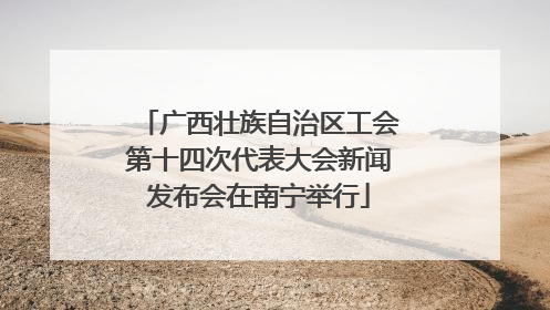 广西壮族自治区工会第十四次代表大会新闻发布会在南宁举行