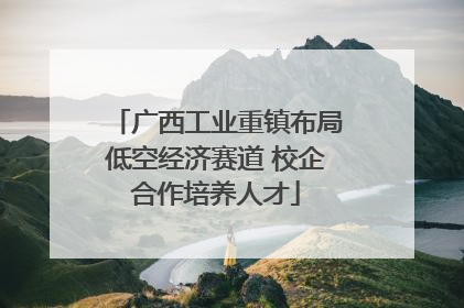 广西工业重镇布局低空经济赛道 校企合作培养人才