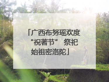 广西布努瑶欢度“祝著节” 祭祀始祖密洛陀