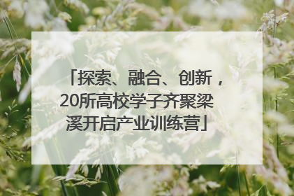 探索、融合、创新，20所高校学子齐聚梁溪开启产业训练营