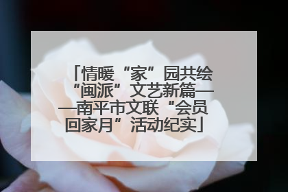 情暖“家”园共绘“闽派”文艺新篇——南平市文联“会员回家月”活动纪实