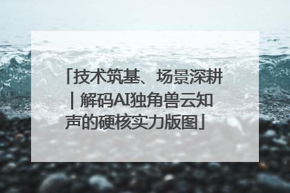 技术筑基、场景深耕｜解码AI独角兽云知声的硬核实力版图