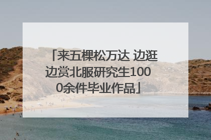 来五棵松万达 边逛边赏北服研究生1000余件毕业作品
