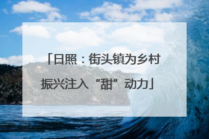日照：街头镇为乡村振兴注入“甜”动力