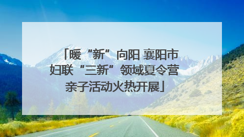 暖“新”向阳 襄阳市妇联“三新”领域夏令营亲子活动火热开展