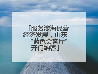 服务涉海民营经济发展，山东“蓝色会客厅”开门纳客