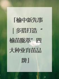 榆中新先事｜多措打造“榆苗陇萃”四大种业育苗品牌