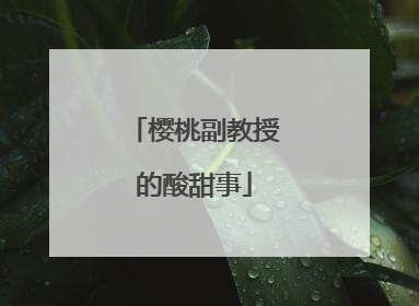 樱桃副教授的酸甜事