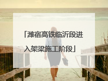 潍宿高铁临沂段进入架梁施工阶段