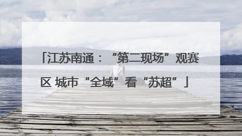 江苏南通：“第二现场”观赛区 城市“全域”看“苏超”
