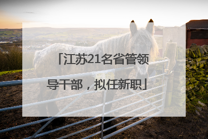 江苏21名省管领导干部，拟任新职