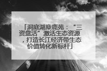 洞庭湖麋鹿苑：“三资盘活”激活生态资源，打造长江经济带生态价值转化新标杆