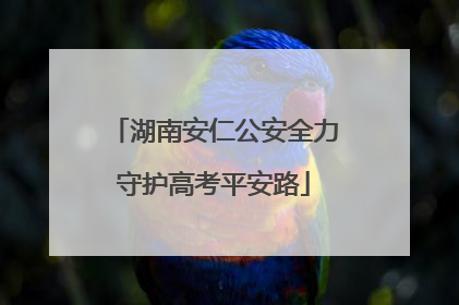 湖南安仁公安全力守护高考平安路