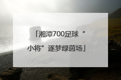 湘潭700足球“小将”逐梦绿茵场